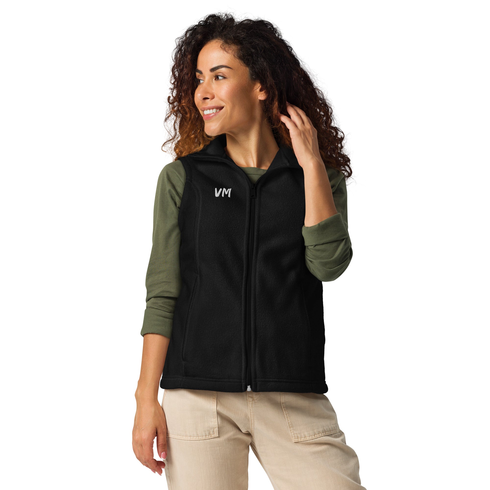 VM Official Women’s Columbia Vest Can outdoor adventures be comfortable and warm? Yes, if you’re wearing the right gear—like this soft Women’s Columbia fleece vest! Wear it once and you’ll see yourself reaching for it more and more, especially during the